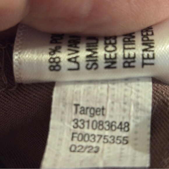 Women's Long Sleeve Twist-Front Mini Knit Skater Dress - Wild Fable Chestnut XXL - Picture 11 of 12